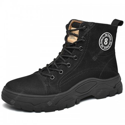 22 Men Desert Boots Korean Trend Outdoor Increased Heavy-bottomed Warm Cotton Leisure Men Shoes