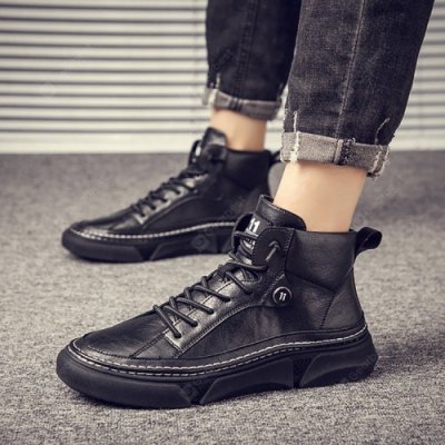 22 Men Boots Fashion Casual High Top Shoes British Sports Shoes