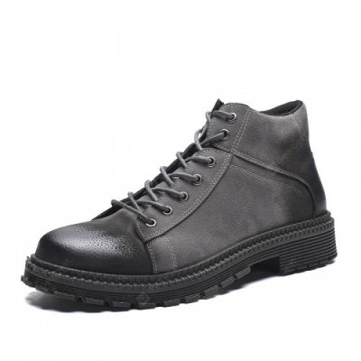 22 Men Boots Keep Warm Casual Shoes High Increased Mesh Shoes
