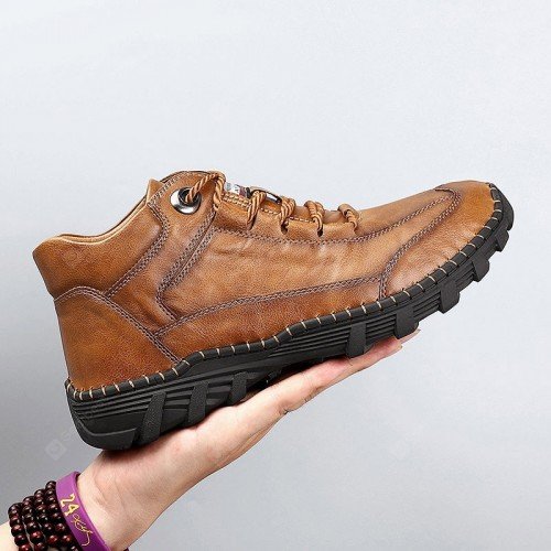 22 Autumn and Winter High Top Boots Large Size Outdoor Casual Tooling Shoes Fashion All-match for Men