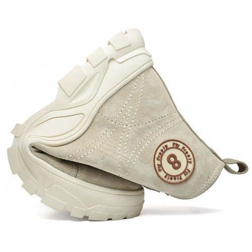 22 Men Desert Boots Korean Trend Outdoor Increased Heavy-bottomed Warm Cotton Leisure Men Shoes