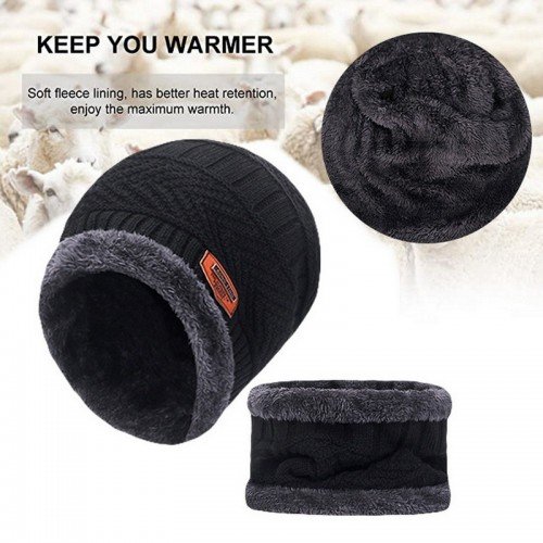 22 Winter scarf Beanie Hat For Men Winter Scarf Cap Knitted Hat Women Thick Wool Neck foulard Cap Mask Bonnet Hats