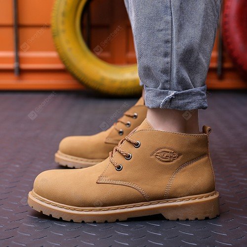 22 Autumn and Winter Men High Shoes Thick Platform Tooling Boot