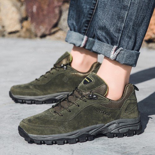 22 Men's Mountaineering Outdoor Sports Shoes Handmade Lace Up Sneaker