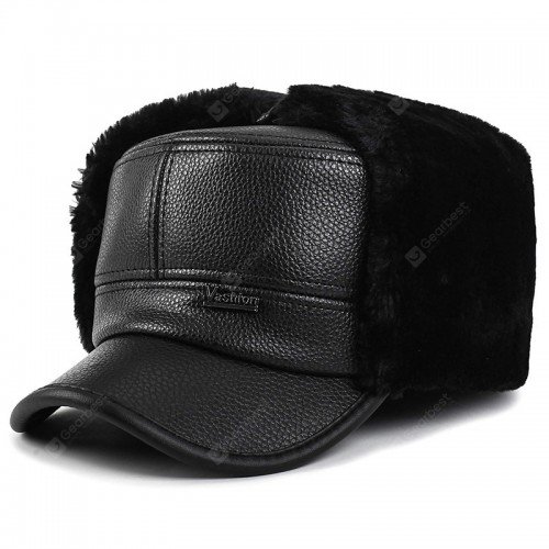 22 Male Plus Velvet Warm Bomber Hat Fashion Furry Cap Ear Protection