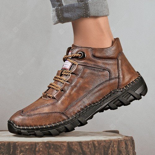 22 Autumn and Winter High Top Boots Large Size Outdoor Casual Tooling Shoes Fashion All-match for Men