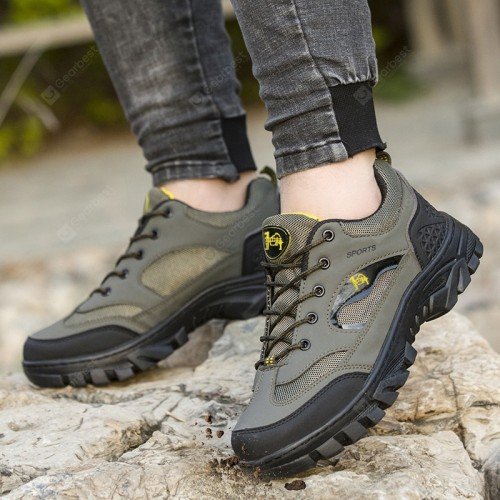 22 Men's Mesh Hiking Shoes Comfortable Non-slip Running Outdoor Sports Shoes